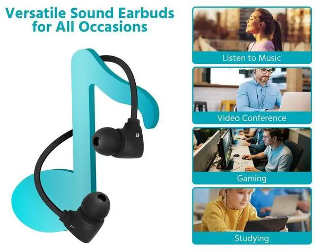 Alt view image 6 of 6 - Monoprice Premium USB-C Wired Earbuds with Mic for Smartphones, Tablets, Laptops & Gaming