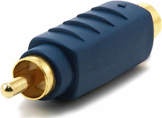 Alt view image 3 of 8 - S-Video (VHS) Male to RCA Male Adapter - Gold Plated (4120)