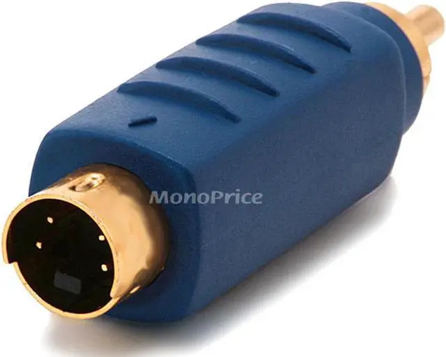 Alt view image 4 of 8 - S-Video (VHS) Male to RCA Male Adapter - Gold Plated (4120)