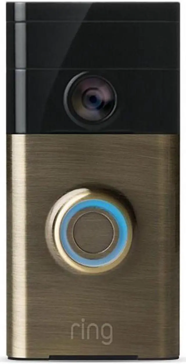 Alt view image 3 of 8 - Ring Wi-Fi Enabled Video Doorbell (Antique Brass)