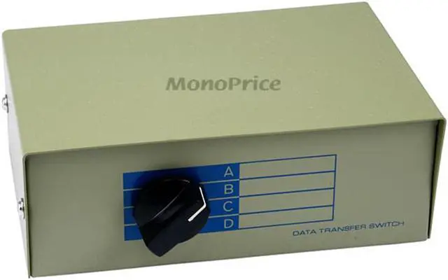 Main image of Monoprice 4x1 DB15 Female Manual Data Switch Box