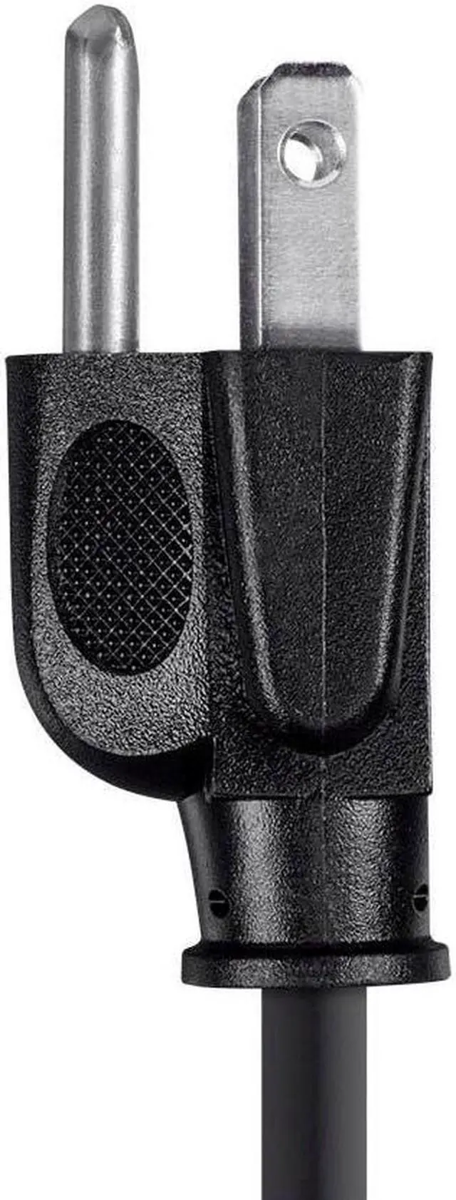 Alt view image 4 of 9 - Monoprice 25ft 18AWG Power Cord Cable w/ 3 Conductor PC Power Connector Socket, 10A (NEMA 5-15P to IEC-320-C13)