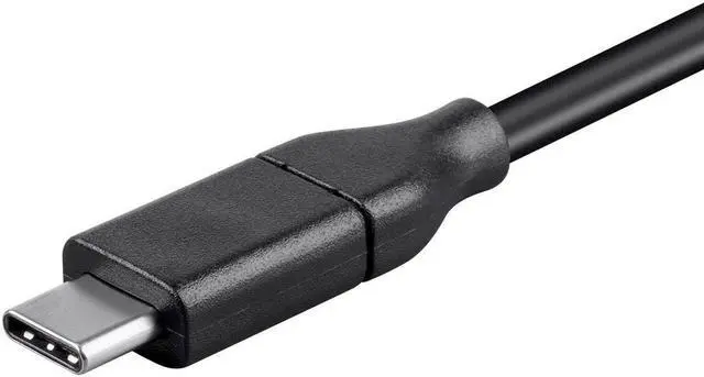 Alt view image 5 of 8 - Monoprice USB C to HDMI 3.1 Cable - 9 Feet - Black | 5Gbps, 4K@30Hz, Type C, Mirror or Expand you PC Display