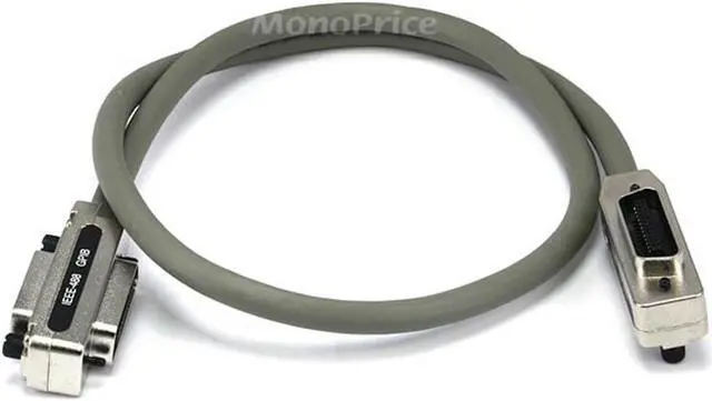 Main image of Monoprice IEEE-488 Cable - 1m - Gray,  With Metal Hood