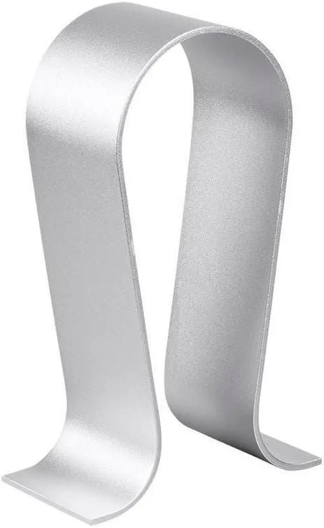Main image of Monoprice Headphone Stand - Silver, Full Aluminum Construction, Solid And Stable, Fits Most Headphones