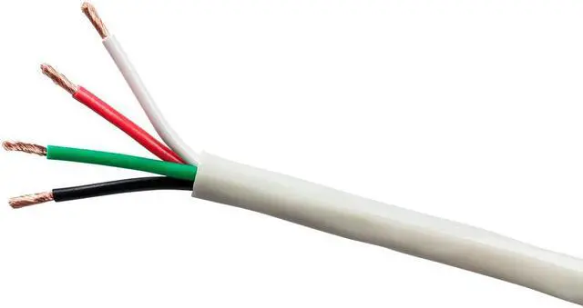 Main image of Monoprice Speaker Wire, Burial Rated, 4-Conductor, 16AWG, 250ft, Gray