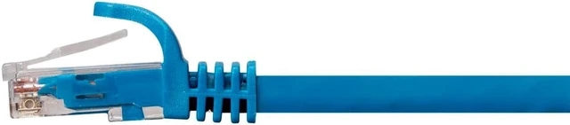 Alt view image 3 of 9 - Monoprice Cat6 Ethernet Patch Cable - 25 feet - Blue | Snagless, RJ45, 550Mhz, UTP, CMP, Plenum, Pure Bare Copper Wire, 23AWG - Entegrade Series