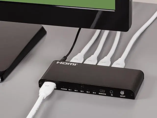 Alt view image 5 of 6 - Monoprice HDMI Cable - 6 Feet - White | Certified Premium, High Speed, 4k@60Hz, HDR, 18Gbps, 28AWG, YUV 4:4:4, Compatible with UHD TV and More