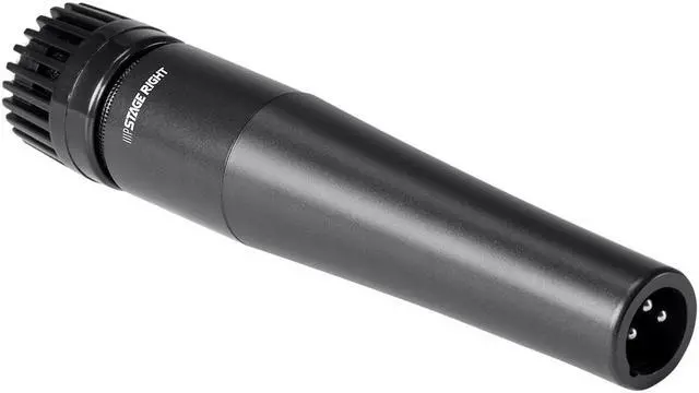 Alt view image 3 of 12 - Monoprice Performance Dynamic Instrument Microphone with Clip and Bag, Unidirectional Cardioid Pickup Pattern, For Guitars Amps, Drums, or Horns