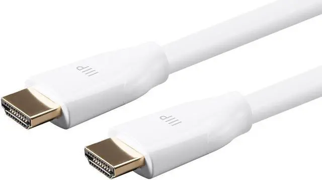 Alt view image 2 of 6 - Monoprice HDMI Cable - 6 Feet - White | Certified Premium, High Speed, 4k@60Hz, HDR, 18Gbps, 28AWG, YUV 4:4:4, Compatible with UHD TV and More
