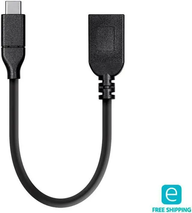 Alt view image 4 of 9 - Monoprice USB C to USB A Female 3.1 Gen 1 Extension Cable - 0.5 Feet - Black | Fast Charging, 5Gbps, 3A, 30AWG, Type C - Essentials Series