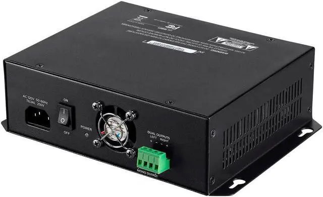 Alt view image 2 of 5 - Monoprice Commercial Audio 120W 2ch Mixer Amp (No Logo)