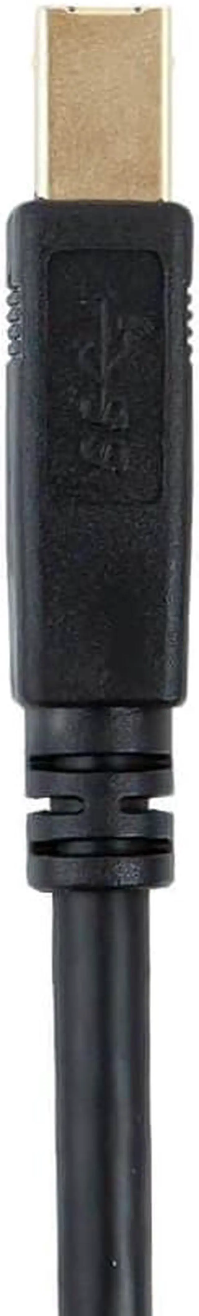 Alt view image 7 of 7 - Monoprice USB 3.0 Cable - 6 Feet - Black | USB Type-A Male to USB Type-B Male, compatible with Brother, HP, Canon, Lexmark, Epson, Dell, Xerox, Samsung and More - Select Series