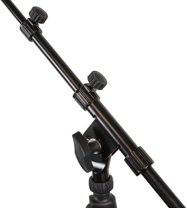 Alt view image 2 of 10 - Monoprice Microphone Stand with Hand-Clutch and Telescopic Boom