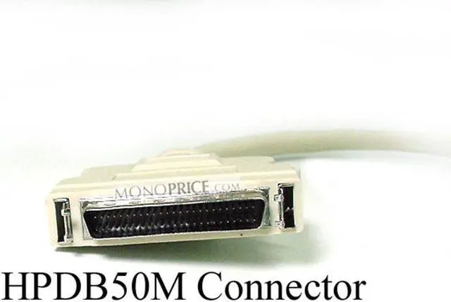 Alt view image 2 of 4 - Monoprice 6ft HPDB50 Male/Male SCSI Cable, 25 twisted pairs