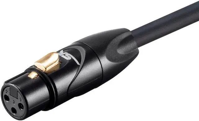 Alt view image 4 of 9 - Monoprice XLR Male to XLR Female Cable [Microphone & Interconnect] - 50 Feet - Black | Gold Plated, 16AWG - Stage Right Series