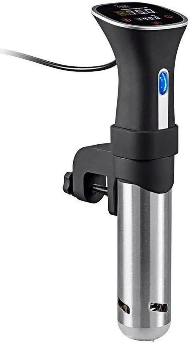 Alt view image 4 of 6 - Monoprice Sous Vide Immersion Cooker 800W - Black/Silver With Adjustable Clamp And Digital LED Touch Screen, Easy To Clean - Strata Home Collection