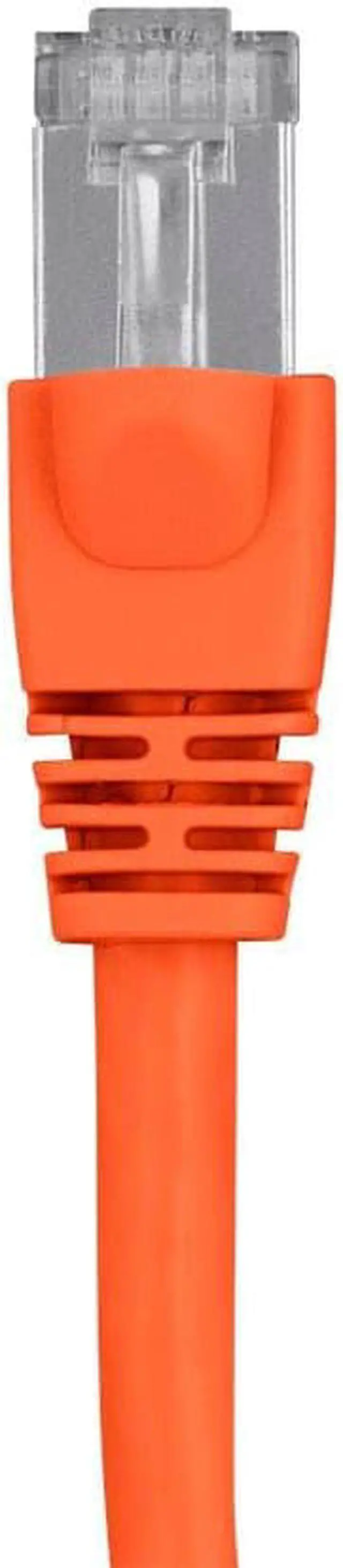 Alt view image 2 of 7 - Monoprice Cat6A Ethernet Patch Cable - 7 Feet - Orange | Network Internet Cord - RJ45, 550Mhz, STP, Pure Bare Copper Wire, 10G, 26AWG