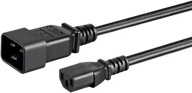 Main image of Monoprice 3ft 14AWG Power Cord for PDU, 15A (IEC-320-C13 to IEC-320-C20)
