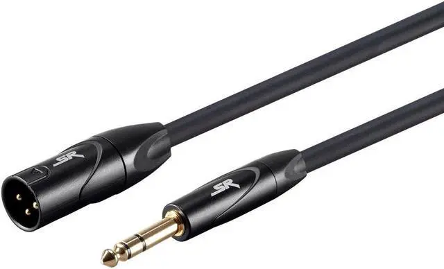 Main image of 15ft Stage Right XLR Male to 1/4inch TRS Male 16AWG Cable (Gold Plated)