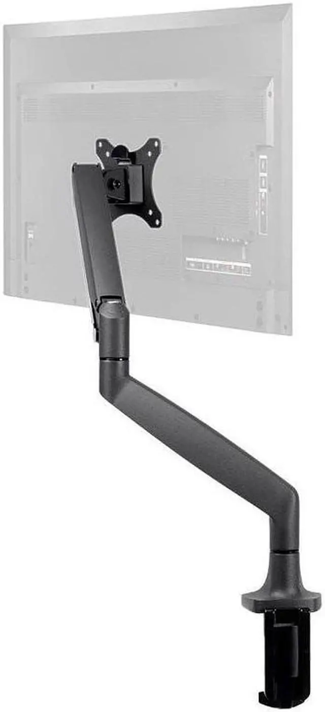 Alt view image 4 of 18 - Monoprice Smooth Full Motion Single Monitor Adjustable Gas Spring Desk Mount - Black For Large Screens, Supports Up To 34 inch Monitors, 19.8 LBS Display Weight - Workstream Collection