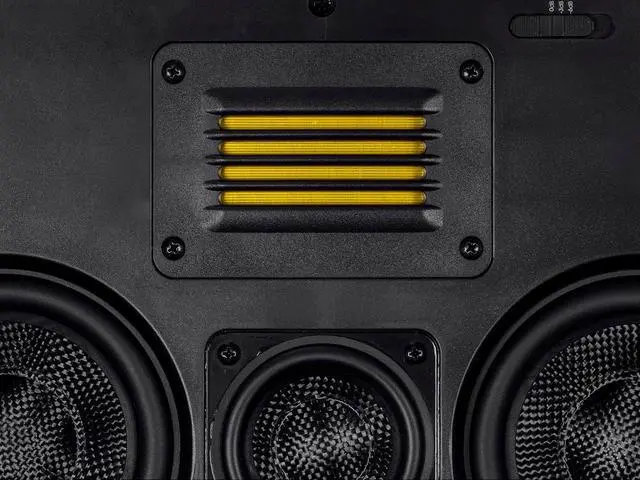 Alt view image 4 of 6 - Monoprice 3-Way Carbon Fiber In-Wall Speaker Center Channel - Dual 5.25-inch (Single) With Ribbon Tweeter - Amber Series