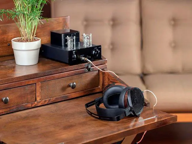 Alt view image 8 of 8 - Monoprice Monolith M1060 Over Ear Planar Magnetic Headphones - Black/Wood With 106mm Driver, Open Back Design, Comfort Ear Pads For Studio/Professional