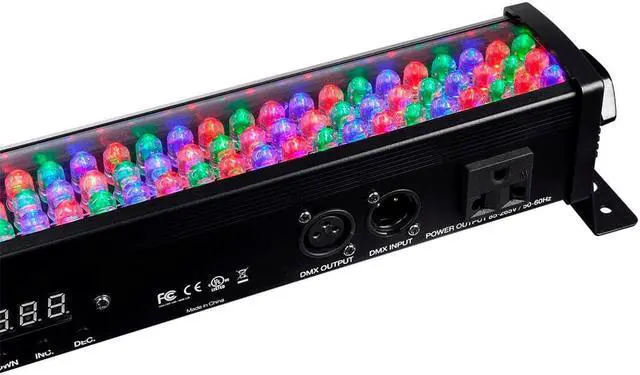 Alt view image 5 of 16 - Monoprice LED Light Bar - 3 Color With Strobe effect and More Programable Features - Stage Right Series