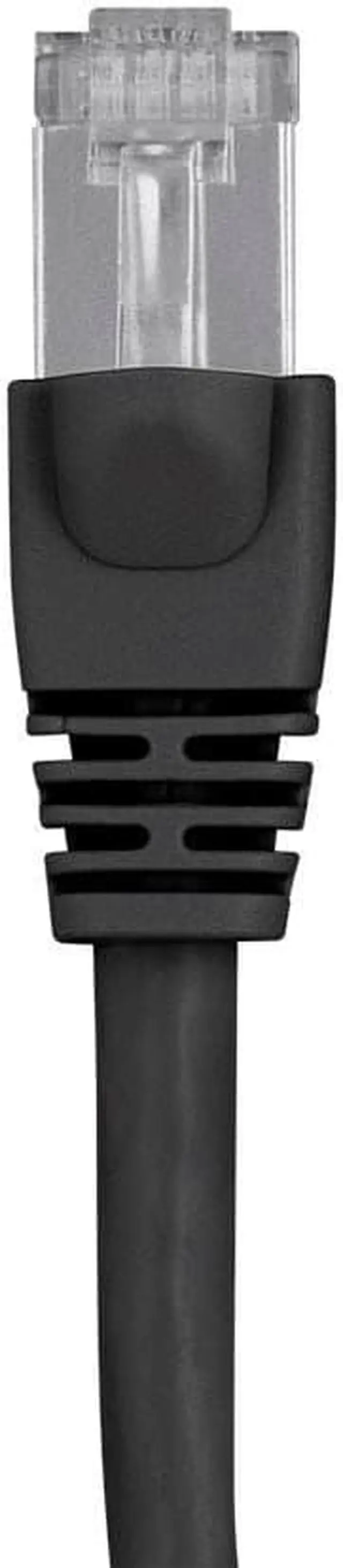 Alt view image 2 of 10 - Monoprice Cat6A Ethernet Patch Cable - 50 Feet - Black | Network Internet Cord - RJ45, 550Mhz, STP, Pure Bare Copper Wire, 10G, 26AWG