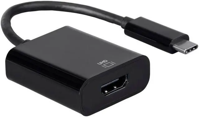 Alt view image 4 of 8 - Monoprice USB-C to HDMI Adapter 4K at 60Hz  UHD  Black - Select Series