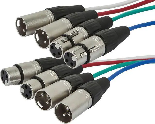 Main image of Monoprice 4-Channel XLR Male to XLR Female Snake 26AWG Cable C/d - 6 Meter (20 Feet) With 4 Balanced Mono / Unbalanced Stereo Lines