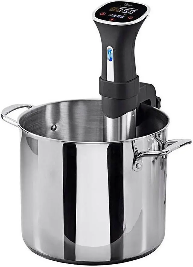 Alt view image 5 of 6 - Monoprice Sous Vide Immersion Cooker 800W - Black/Silver With Adjustable Clamp And Digital LED Touch Screen, Easy To Clean - Strata Home Collection