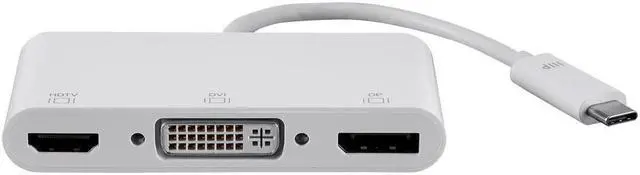 Alt view image 5 of 8 - Monoprice USB-C to HDMI Adapter- Black Mirror Display Resolutions Up To 4K @30Hz to - Select Series