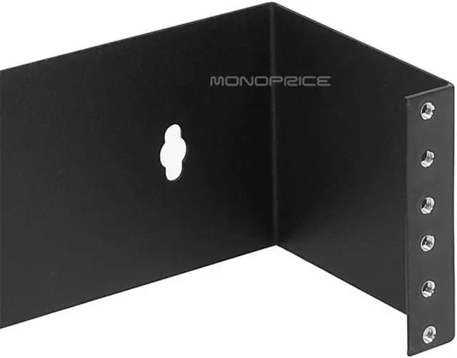 Alt view image 5 of 10 - Monoprice Wall Mount Bracket, 3.5"(H) x 19"(W) x 4"(D), 2U