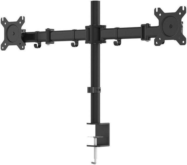 Monoprice Essential Dual Monitor Articulating Arm Desk Mount | 180° Swivel,  360° Rotation