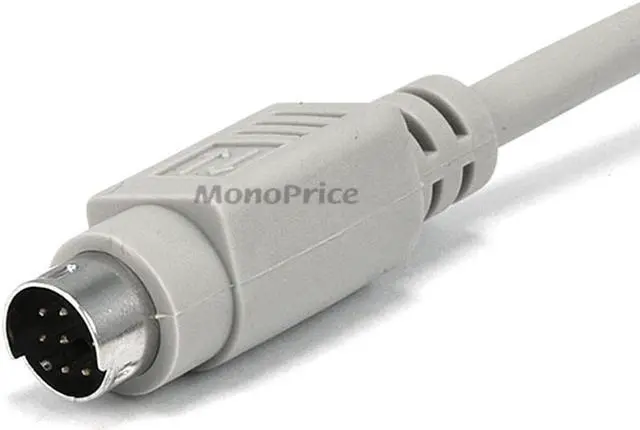 Alt view image 3 of 4 - Monoprice 6ft MDIN8 Male to DB25 Male Cable for Mac+/Modem - Beige