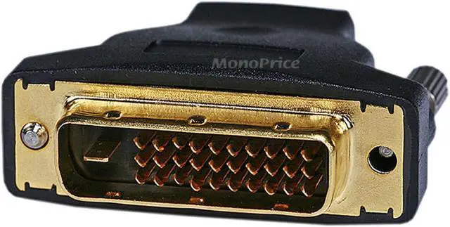 Alt view image 8 of 10 - Monoprice M1-D(P&D) Male to HDMI Female Adapter (Gold Plated Connector) For Use With M1 Ports On Infocus Projectors
