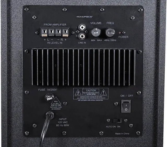 Alt view image 4 of 17 - Monoprice 5.1 Channel Home Theater Satellite Speakers And Subwoofer - Black