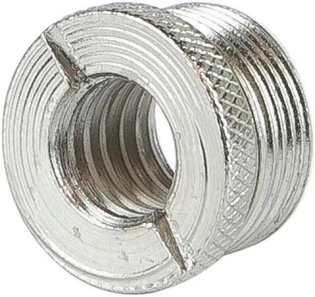 Alt view image 3 of 10 - Monoprice Screw Thread Adapter for Microphone Stand (5/8in Male to 3/8in Female)