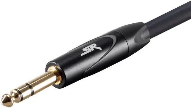 Alt view image 4 of 7 - Monoprice XLR Male to 1/4Inch TRS Male Cable - 25 Feet | 16AWG, Gold Plated - Stage Right Series Black