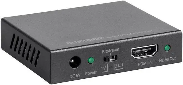 Alt view image 2 of 7 - Monoprice Blackbird 4K HDMI Audio Extractor, 18Gbps, HDCP 2.2