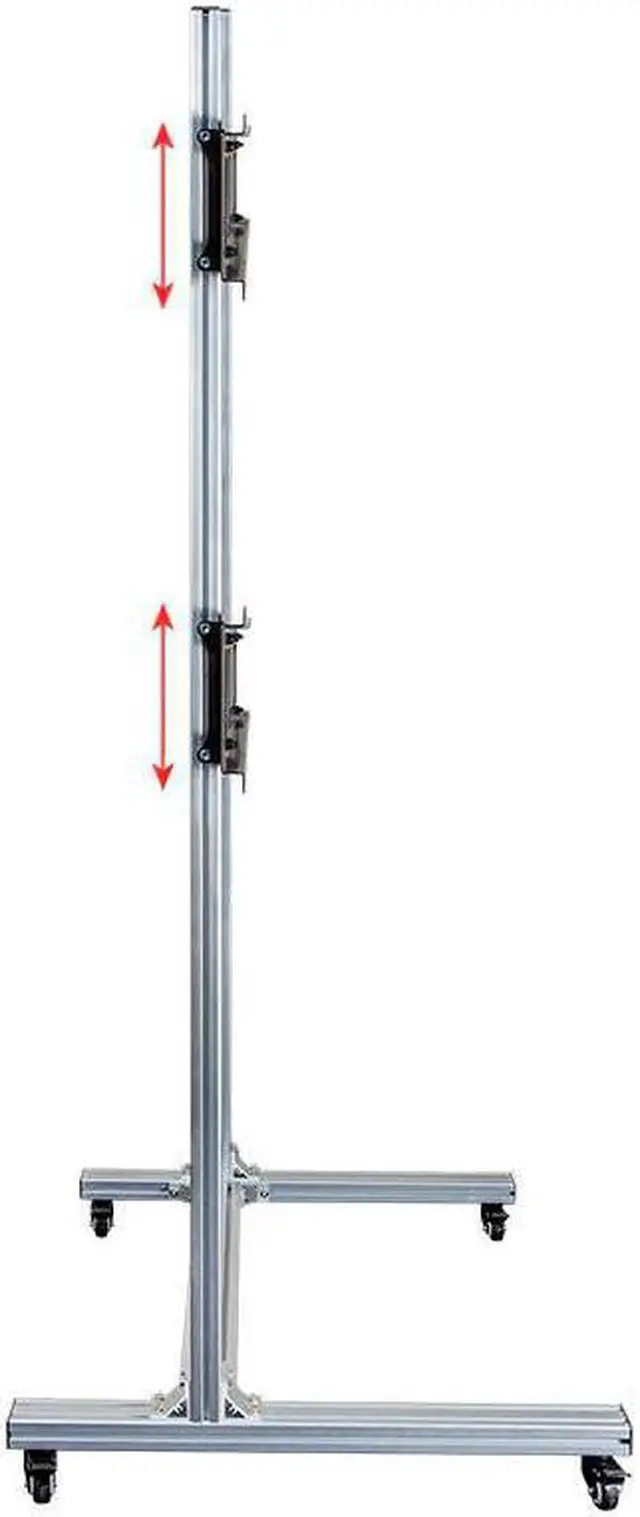 Alt view image 4 of 20 - Monoprice Commercial Series 2x2 Video Wall Mount Bracket System Rolling Display Cart with Micro Adjustment Arms For LED