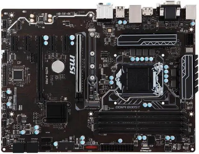 Alt view image 13 of 20 - MSI H270-A PRO LGA1151/ Intel H270/ DDR4/ 2-Way CrossFireX/ SATA3 & USB 3.1/ M.2/ A&GbE/ ATX Motherboard