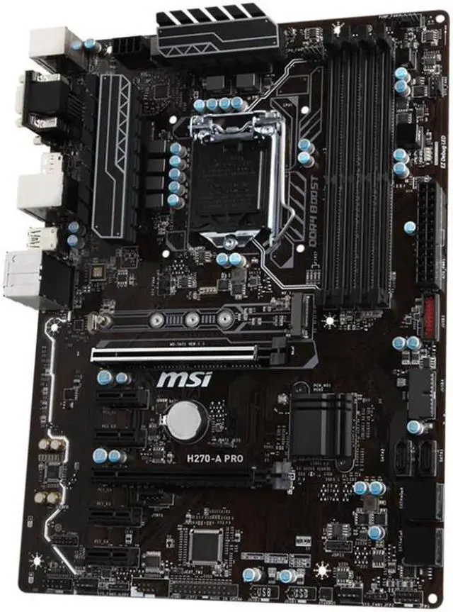 Alt view image 16 of 20 - MSI H270-A PRO LGA1151/ Intel H270/ DDR4/ 2-Way CrossFireX/ SATA3 & USB 3.1/ M.2/ A&GbE/ ATX Motherboard