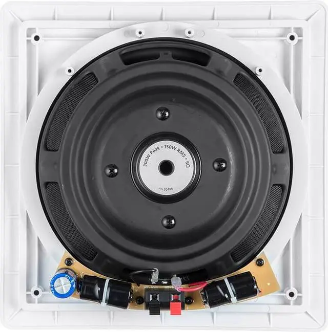 Alt view image 10 of 20 - Monoprice Fiber In-Wall Speaker - 10 Inch (Each) 300W Subwoofer, Easy Installation And Paintable Grill - Caliber Series