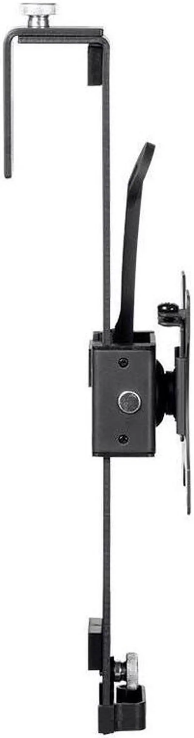 Alt view image 5 of 20 - Monoprice Cubicle Flat Panel Monitor Mount - Black | Ultra-Thin, Adjustable Height, Durable - Workstream Collection