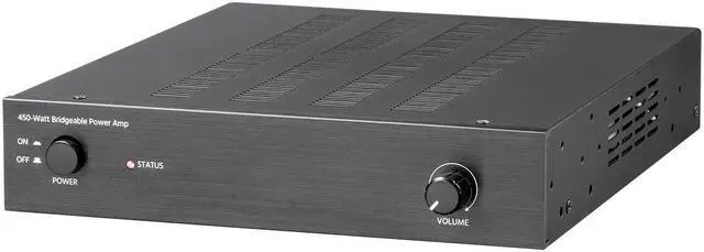 Main image of Monoprice Unity Power Amplifier - Black | 450 Watt, Bridgeable, Class D, Stereo Speaker Output