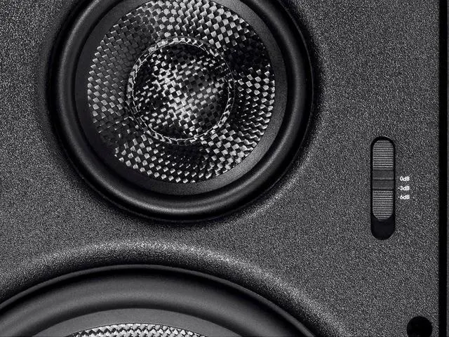 Alt view image 3 of 12 - Monoprice 3-Way Carbon Fiber In Wall Speakers - 8 Inch (Pair) With Paintable Magnetic Grille For Home Theater - Alpha Series
