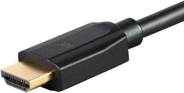 Alt view image 2 of 10 - Monoprice Ultra 8K HDMI Cable - 3 Feet - Black | High Speed, 8k@60Hz,HDR, 48Gbps, eARC, Compatible with PS 5 / PS 5 Digital Edition / Xbox Series X & S and More - DynamicView Series