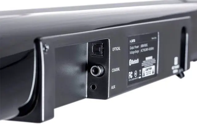 Alt view image 5 of 10 - Monoprice SB-100 2.1-ch Soundbar - Black - 36 Inches With Built In Subwoofer, Bluetooth, Optical Input, and Remote Control